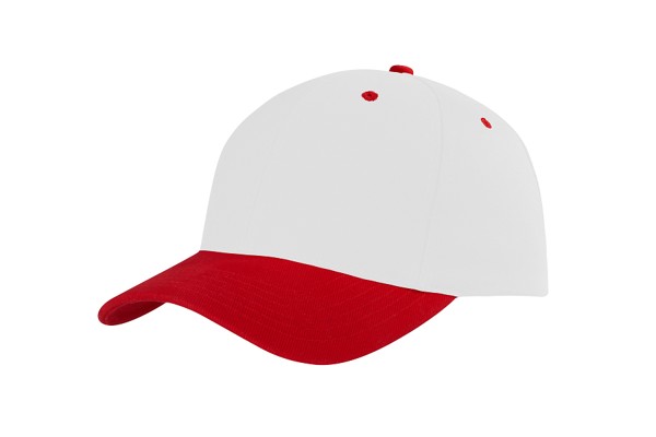 4199 - baseball cap - white/red