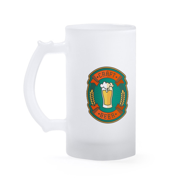 Personalised ice-effect glass jug 500 ml