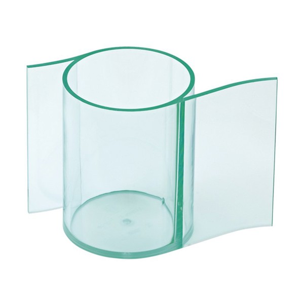 EVASION : POT A CRAYON - Vert clair transparent