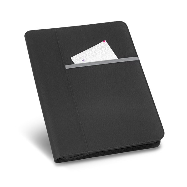 AUSTER. Porte-documents A4 A4 en 600D avec bloc de pages lignées