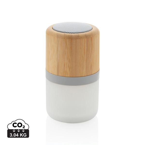 Bambusova zvočniška lučka Xd Collection, 3W, BT 5.0