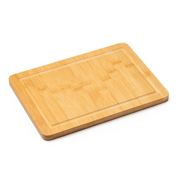 Personalised bamboo chopping board with juice groove