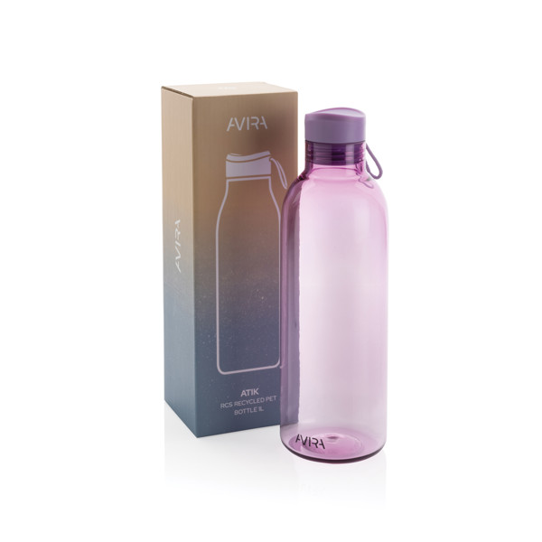 Bottiglia Avira Atik in PET riciclato RCS 1 L - Viola
