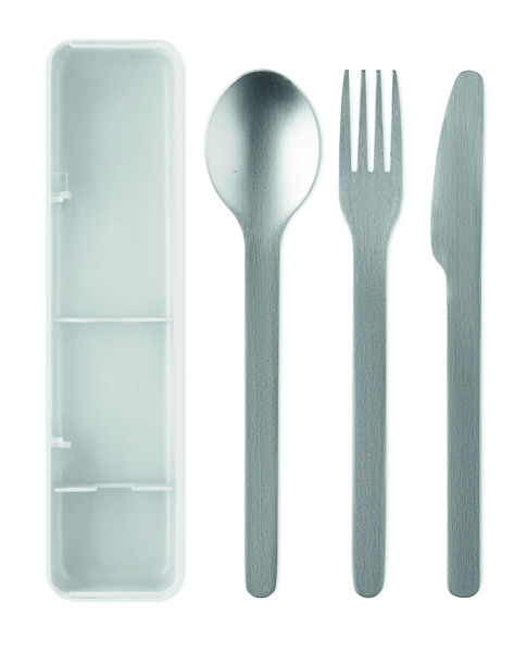 Stainless steel cutlery set Mesteck - White