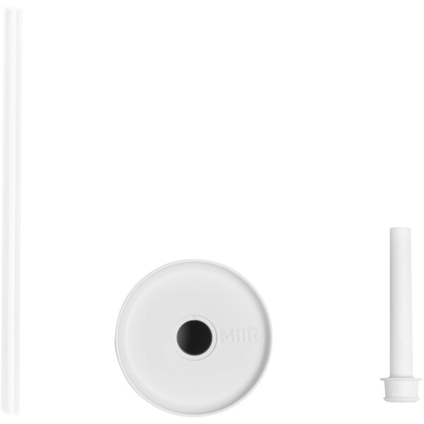 Bouteille d’eau MiiR Sipper de 473 ml avec paille - Blanc