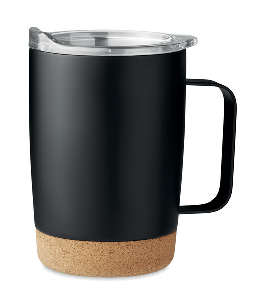 Dvojstenný hrnček 300 ml Ruby - Čierna
