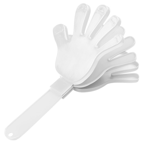 Klapper "Hand", Einfarbig - Weiss