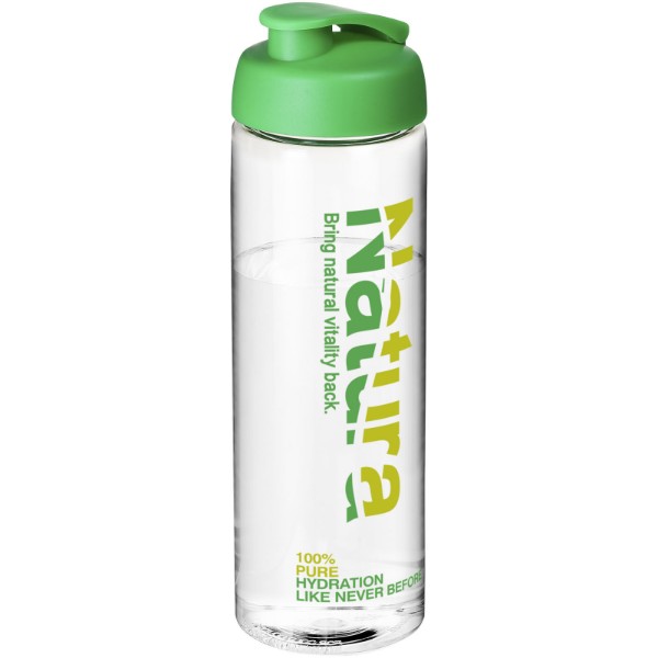 H2O Active® Vibe 850 ml flip lid sport bottle - Transparent / Green