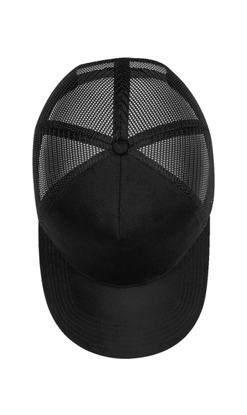 Suede Snapback Trucker - Black / ONE SIZE