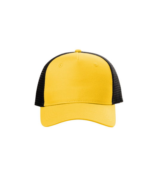 Cap Unisex Malfini® Trucker 5P - Yellow / adjustable