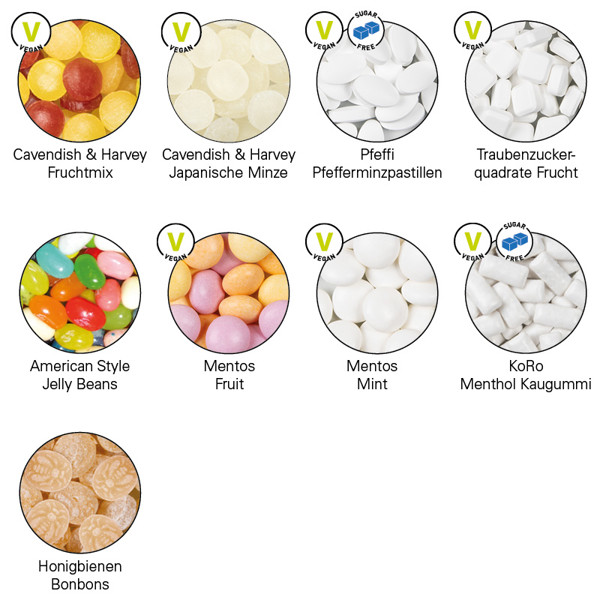 Quick Box, weiß, Jelly Beans | American Style Jelly Beans, 22 g