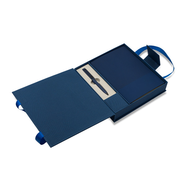 Lovina gift set notebook with pen - Dark Blue