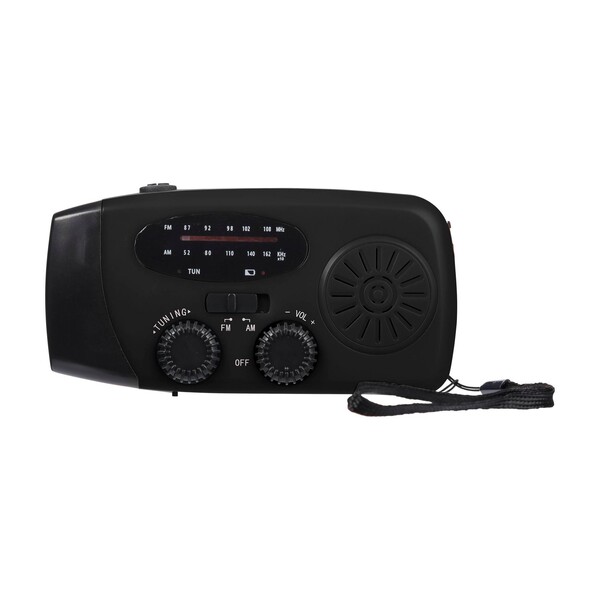 Emergency radio Solan - black
