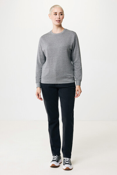 Lehká mikina Iqoniq Etosha z recykl. bavlny - Light Heather Anthracite / XXXL