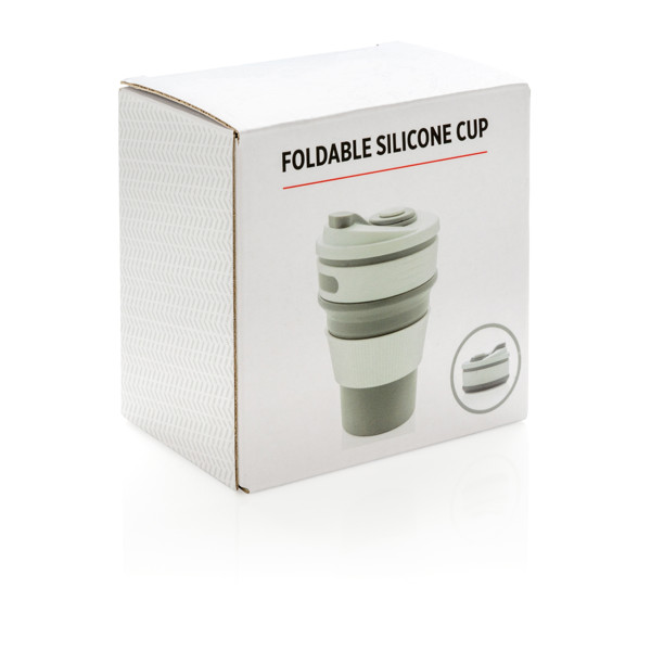 Zložljiva skodelica Xd Collection, 350 ml silikon - Siva