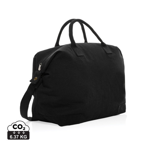 Sac week-end en toile recyclée 500 g/m² AWARE™ Kezar - Noir