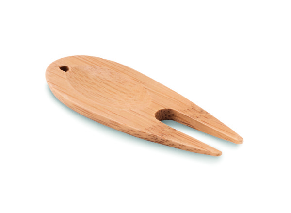 Bamboo golf divot tool Bogey