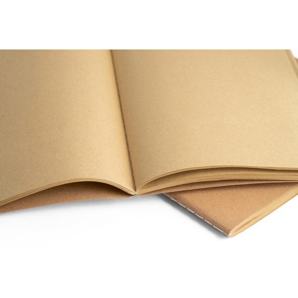 PS - ALCOTT A5. A5 notepad with Kraft paper cover (250 g/m²)