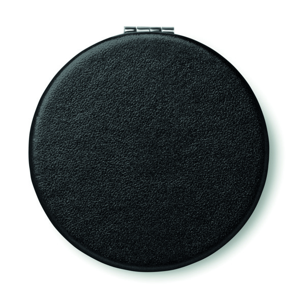 Round PU mirror Glow Round - Black