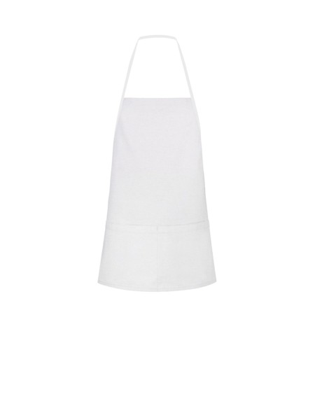 Contrast Apron - White / White