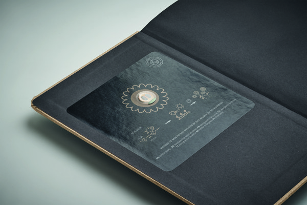 Cadernos A5 reciclado Grow - Bege