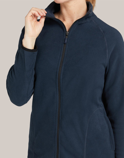 Signature Tagless Microfleece Full Zip Women - Dark Black / 2XL
