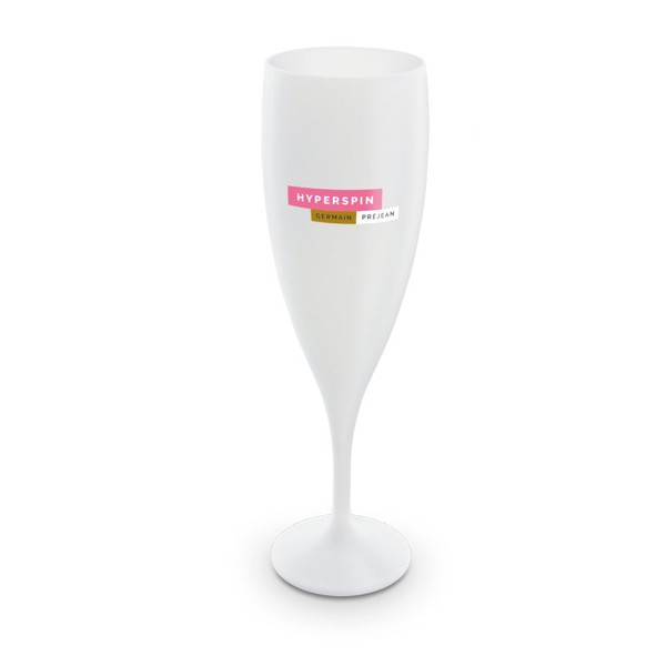 14 cl champaign glass - Blanc opaque / 