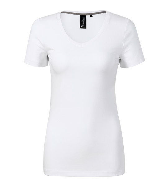 Tričko Dámske Malfini Premium® Action V-Neck - Biela / 2XL
