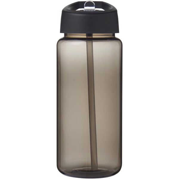 Bouteille de sport H2O Active® Octave Tritan™ de 600 ml avec couvercle à bec verseur - Charbon / Noir