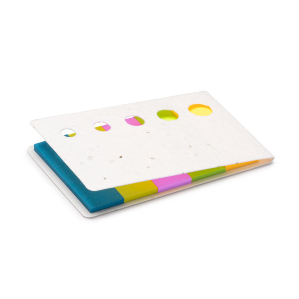 Personalised recycled paper notepad with plantable seed cover