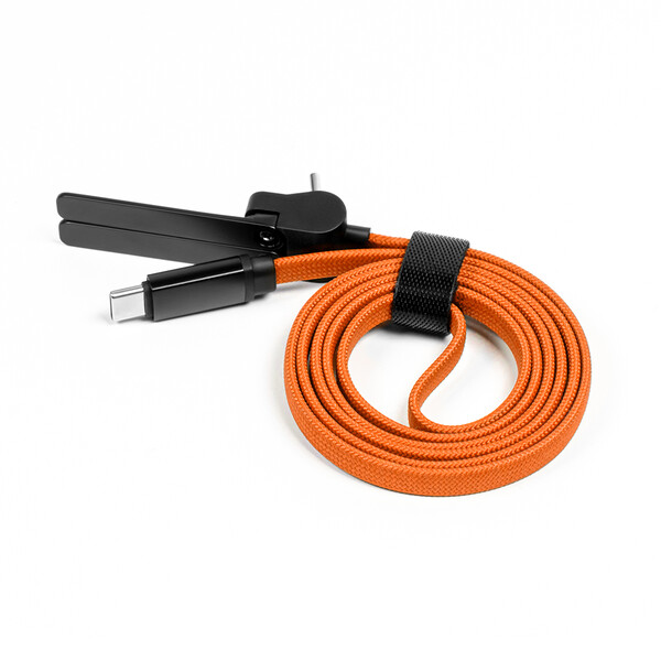 Fast charging data cable and phone holder UC076 - WHITE