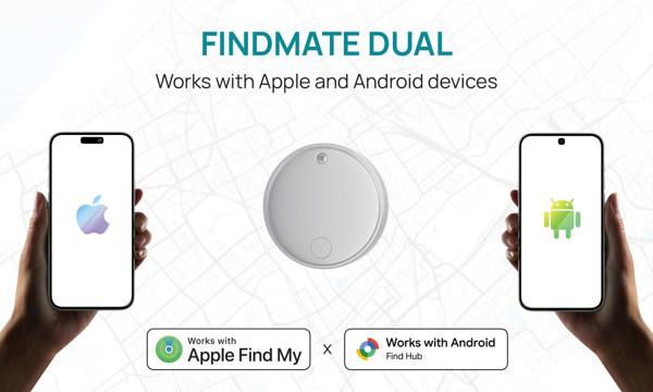 Findmate Dual RCS recycled plastic item finder IPX 5