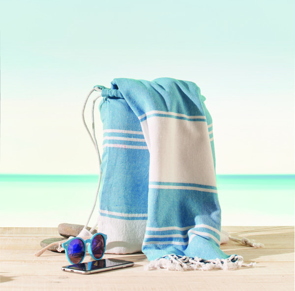Hammam towel drawstring set - Turquoise