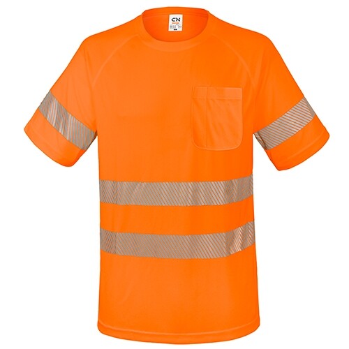 T-SHIRT COM BOLSO E FAIXAS REFLETIVAS "ELÁST" -