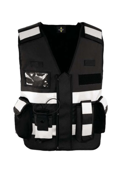 Tactical Safety Vest "Bonn" - Black / M/XL