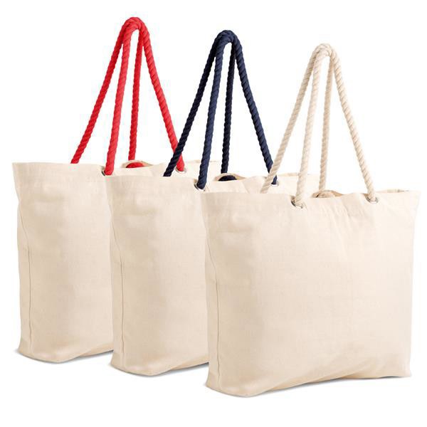 Saco de Lona com Alças de Cordão - Vermelho 