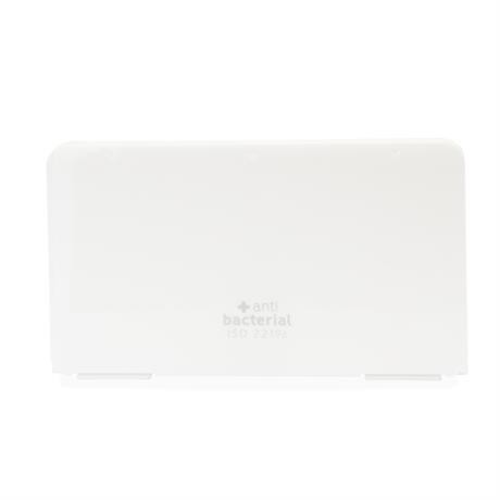 Personalised face mask case in antibacterial polypropylene with double closure