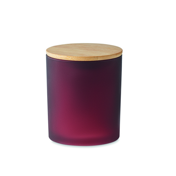 Plant based wax candle 120 gr Keops Small - Burgundy
