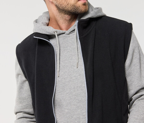 Bodywarmer polaire contrasté - GREY / 4XL