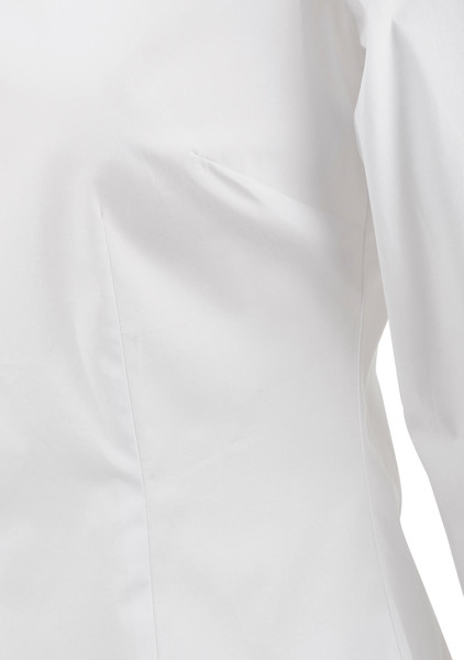Black TieLSL / Women Poplin Shirt - White / 3XL
