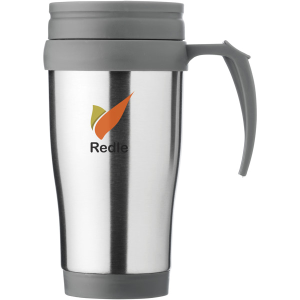 Sanibel 400 ml insulated mug - Silver / Grey