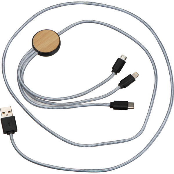 Charging cable ERNESTYNA - Silvergrey
