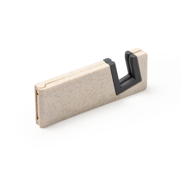 Soporte para móvil plegable personalizado de fibra de trigo con base antideslizante