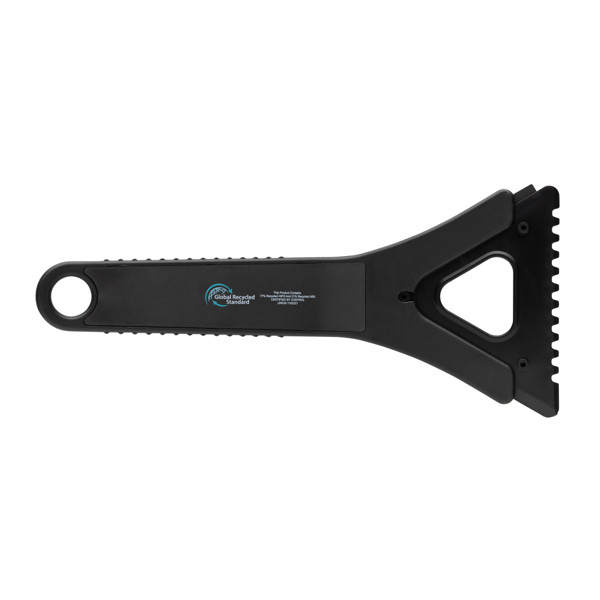 Polard RCS certified recycled plastic 3-in-1 ice scraper - Black