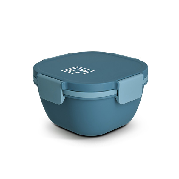 BOITE A REPAS (LUNCH BOX) MULTI-COMPARTIMENTS AVEC FOURCHETTE - Gris