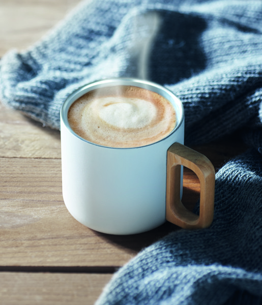 Doppelwandiger Becher 350 ml Acero - Weiß