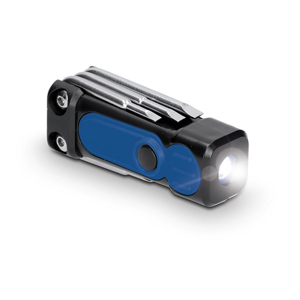 MULTIFUNCTION TOOL - 6 SCREWDRIVERS + TORCH - Noir / Noir