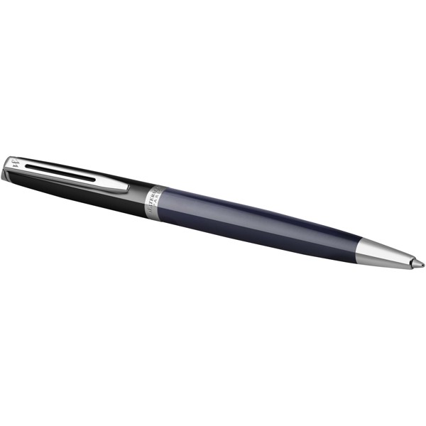 Stylo roller Waterman Hemisphere avec habillage palladium (encre bleue) - Bleu / Noir