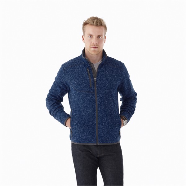 Tremblant men's knit jacket - Heather smoke / S