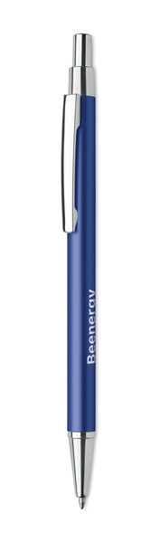 Stylo bille aluminium recyclé Dana - Bleu Royal
